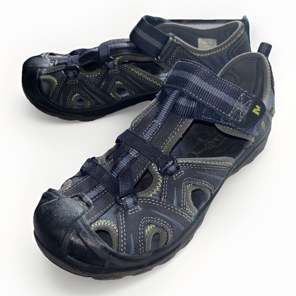Merrell Hydro Youth‎ Hiking Sandals Size 4W Blue Gray